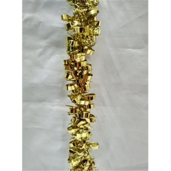 Winterland Winterland WL-TGAR-100-GO Gold Metallic Tinsel Garland WL-TGAR-100-GO